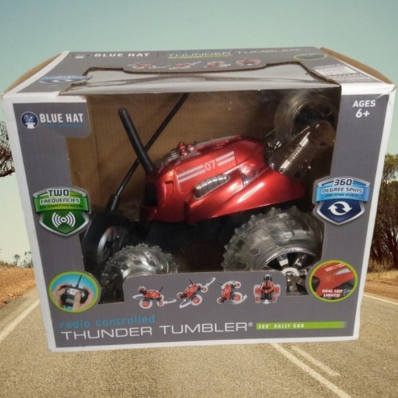 Blue Hat Radio Controlled Thunder Tumber Red 360 Degree Rally Car w/ LED Lights - Picture 7 of 16